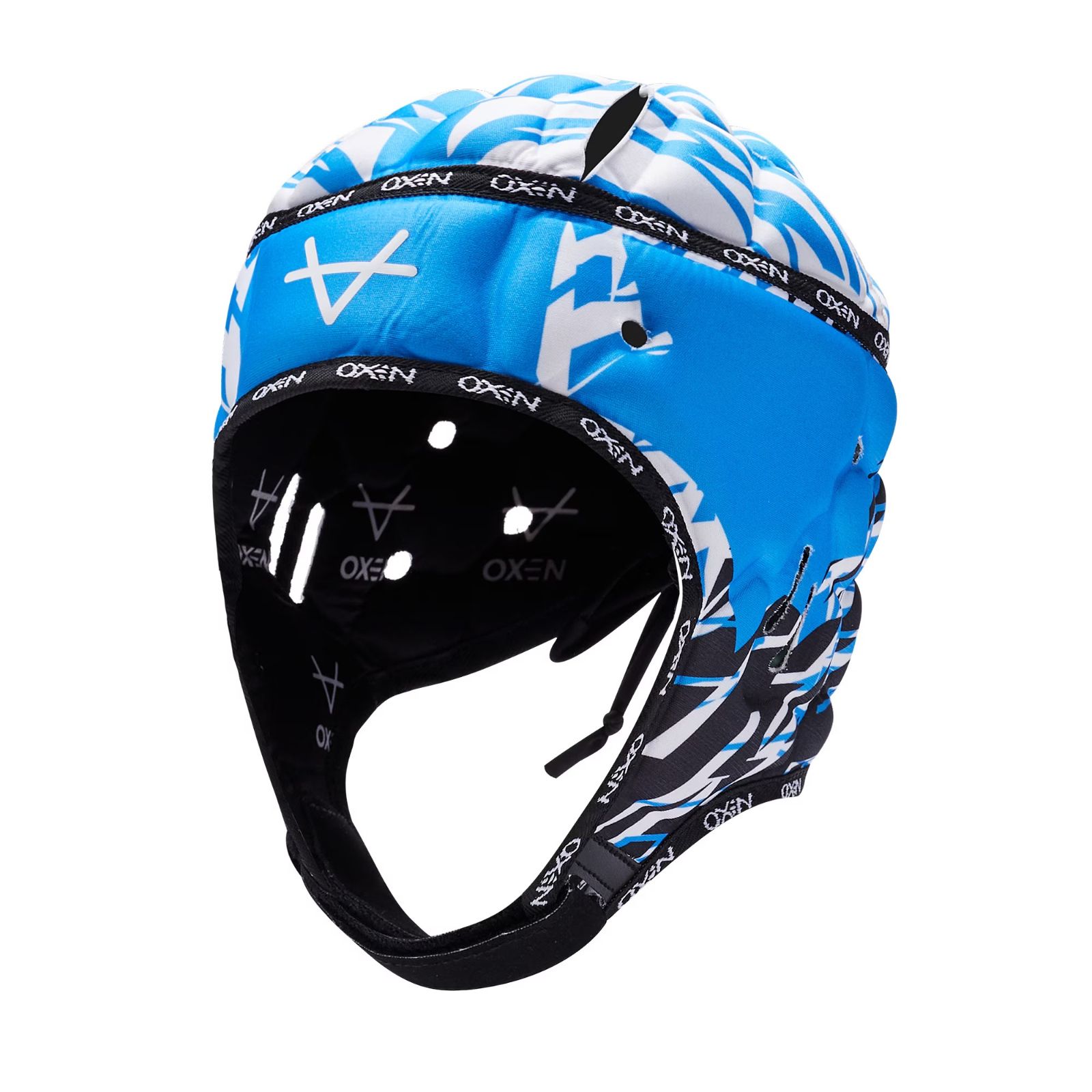 オクセン DNA ヘッドガード 青 白 ブルー ホワイト 公式モデル 日本未発売