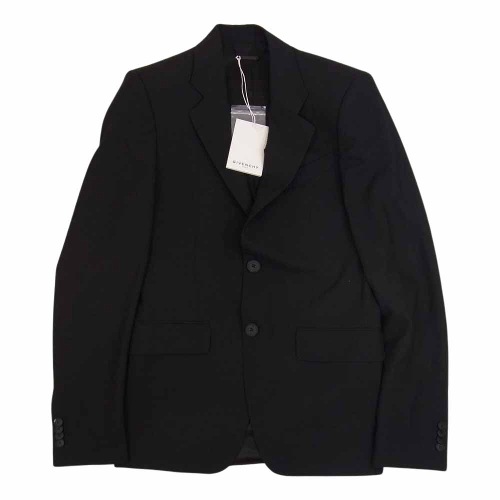 ジバンシィ ウール4Gシングルブレストジャケット ブラック GIVENCHY ジバンシィ ウール テーラード ジャケット【中古