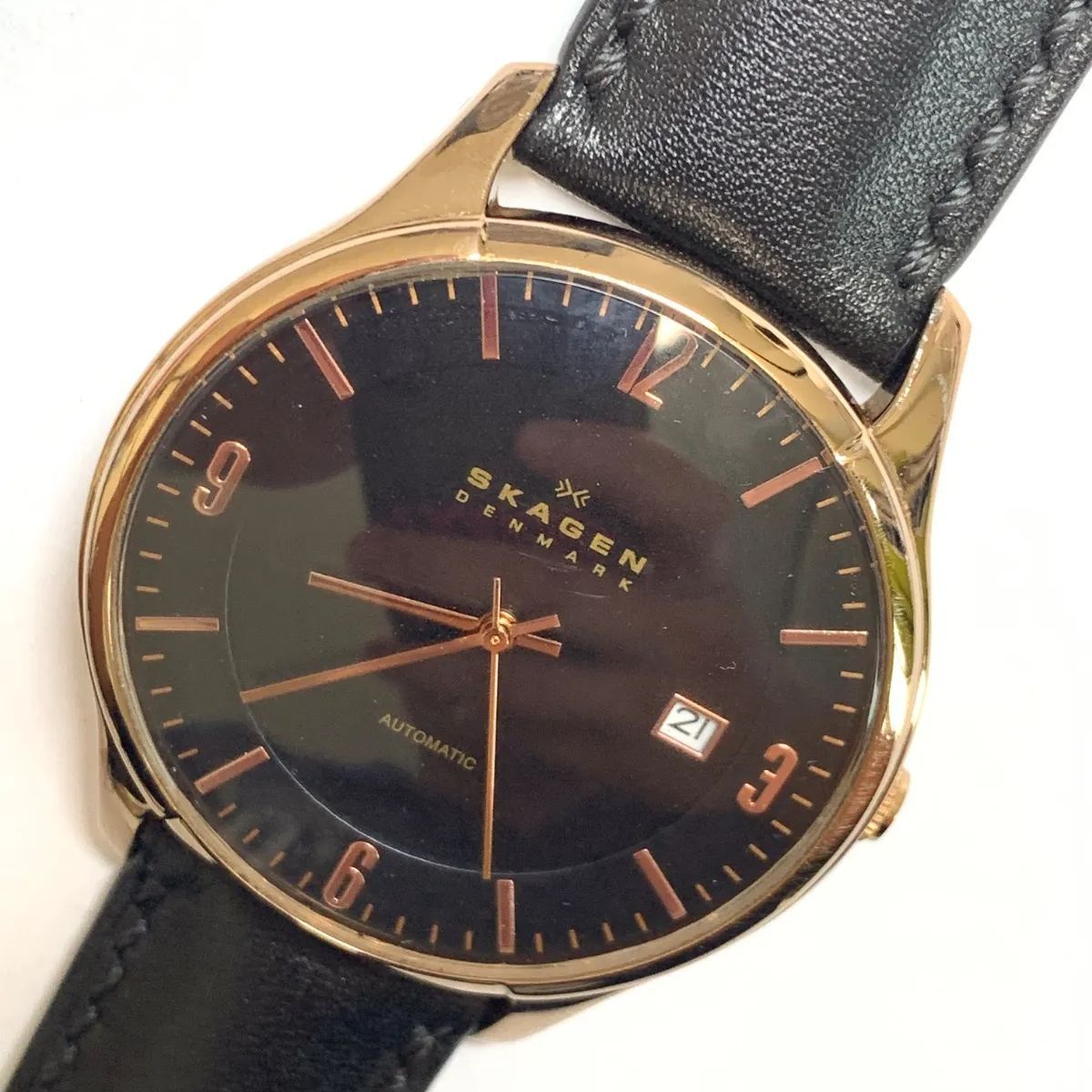 R7-2527 中古品 スカーゲン J755XLRLD DENMARK 限定777本 自動巻き 