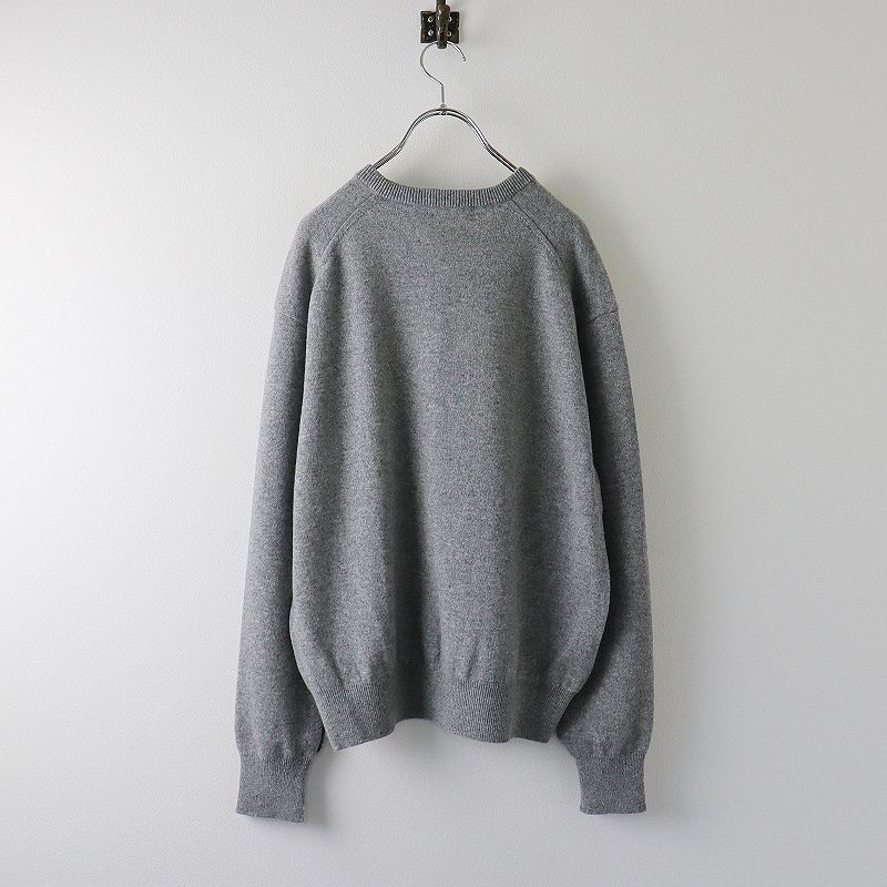 未使用 定価4.7万 2022 L'Appartement アパルトモン Cashmere C/N Poncho Knit カシミヤ ポンチョニット  F/グレー【2400013460163】