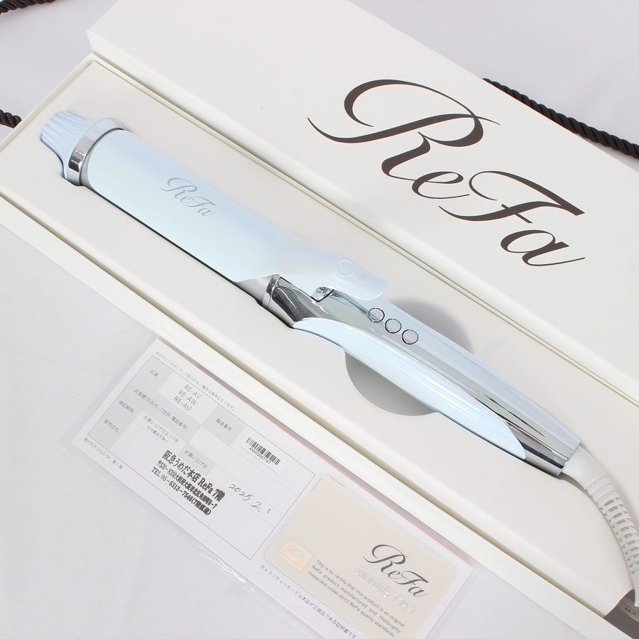 MTG ReFa CURL IRON PRO 38 RE-AV-02A ホワイト 38mm リファカールアイロン プロ ヘアアイロン 本体