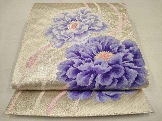 華やかな和装帯 平和屋着物◎六通柄袋帯 箔散らし鳳凰花文 金糸 正絹 逸品