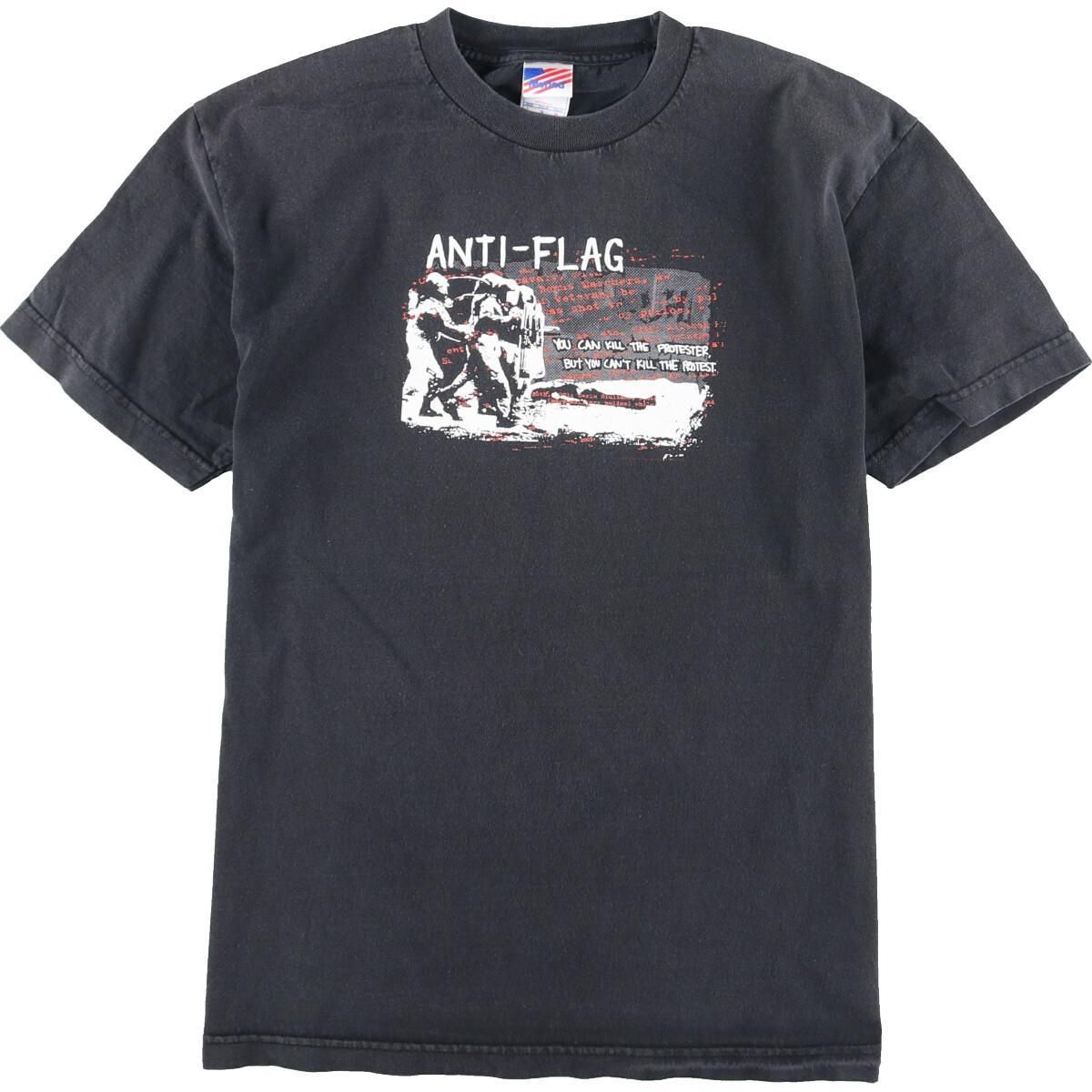 古着】ANTI-FLAG アンタイフラッグ バンドTシャツ XL USA製-