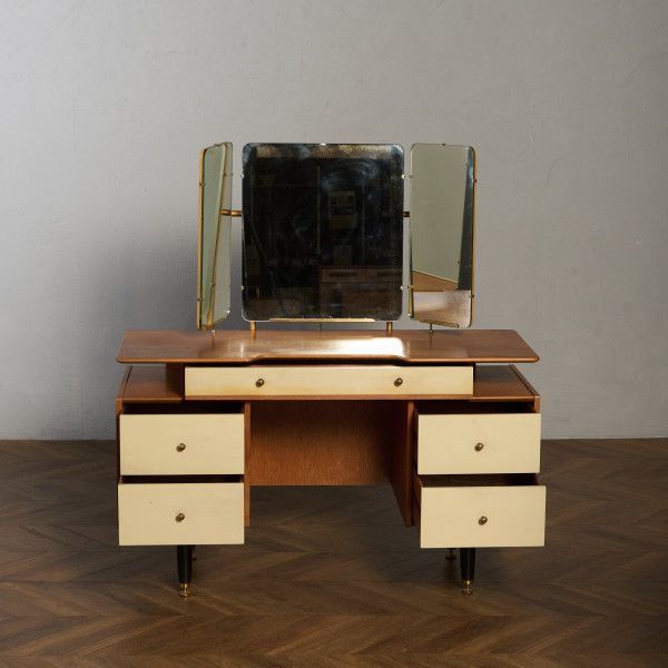 ジープラン G-PLAN Chinese white ヴィンテージ ドレッサーデスク 初期ゴールドラベル G-plan 94328