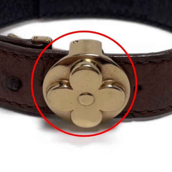 ルイヴィトン M64441 オーストリッチ ブレスレット グッドラックブレス