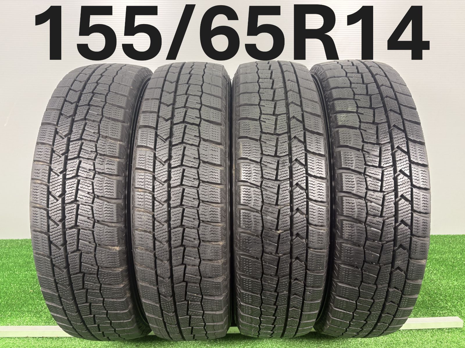送料無料 155|65R14 ダンロップ WM02 2020年製 4本 冬タイヤ スタッドレス TA674