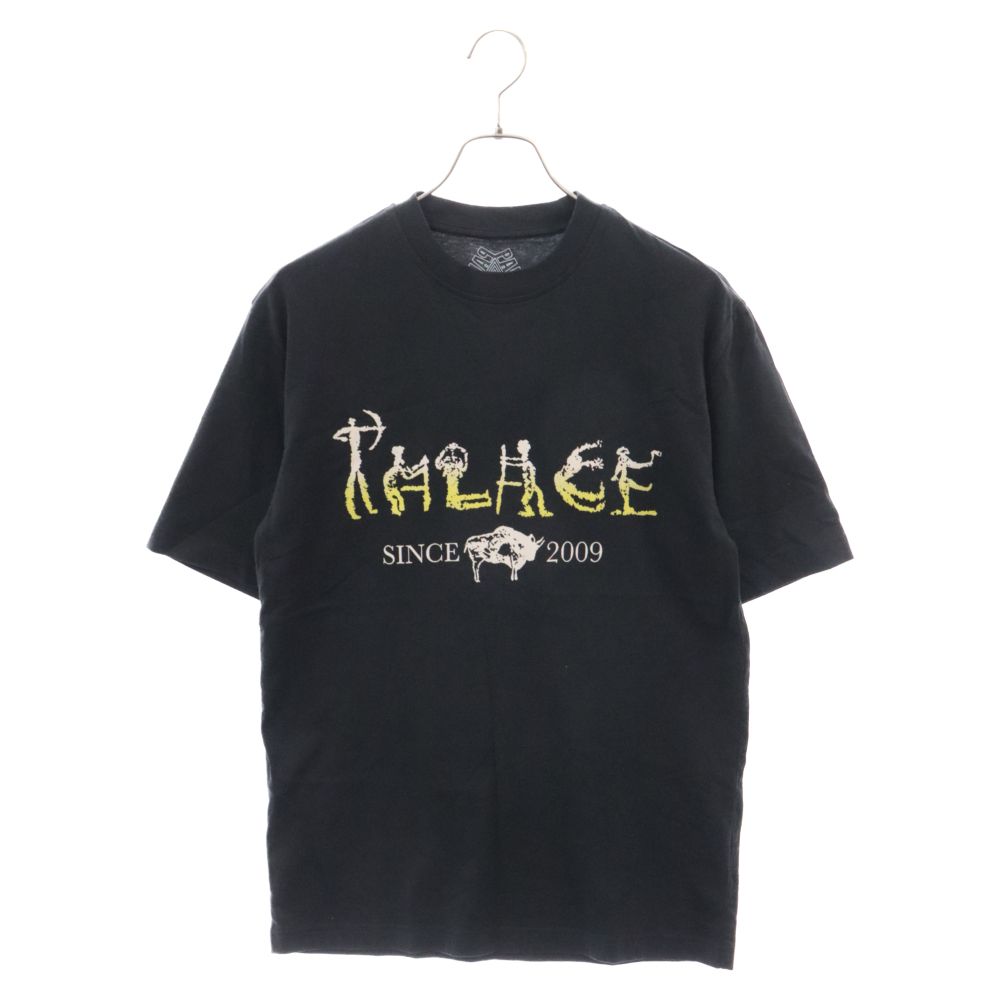 Palace Skateboards (パレススケートボーズ) NEIN ELECTRICITY T-SHIRT プリント クルーネック 半袖Tシャツ カットソー ブラック