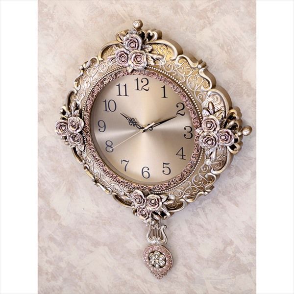 壁掛け時計 ウォールクロック サンタ マリア ホワイト LS-B8216S-WH