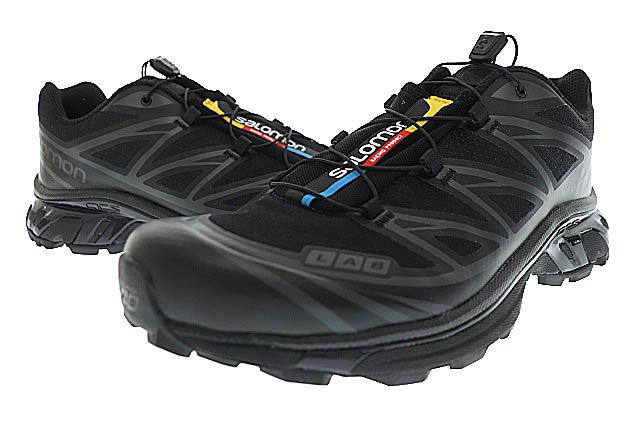 サロモン Salomon XT-6 ADVANCED ローカット スニーカー 410866 28 BLACK 黒 ブラック ブランド古着ベクトル 中古  240427