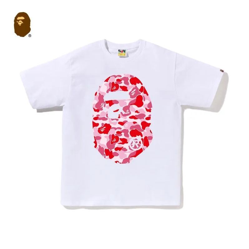 アベイシングエイプ Tシャツ ape ホワイト 男女兼用 希少✨1] A BATHING APE アベイシングエイプ bape T 半袖