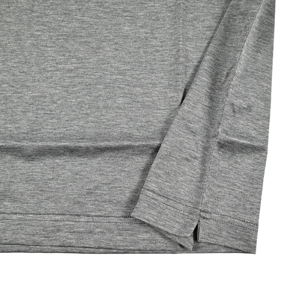 グランサッソ/FILOSCOZIATシャツカットソー杢グレー/422791 GRAN SASSO グランサッソ / マーセライズコットン 100% Tシャツ