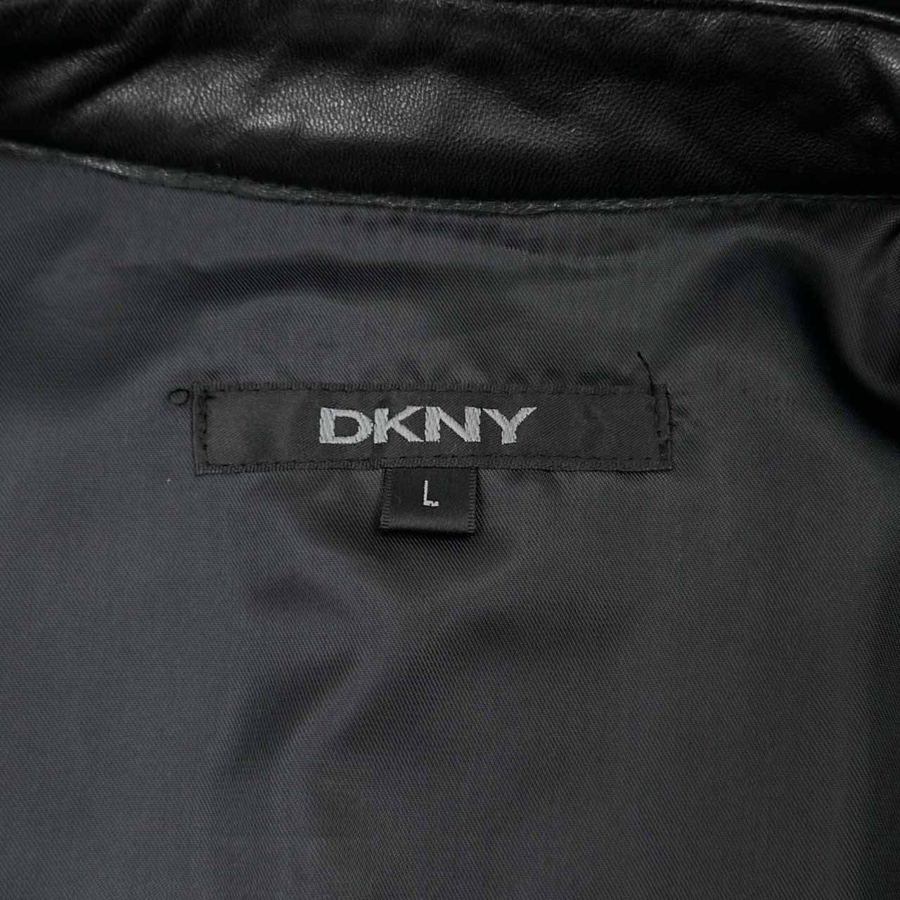 90s 00s Y2K ヴィンテージ DKNY 羊革 本革 ラムレザー シープ