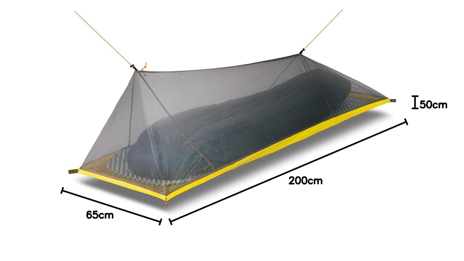  MUXSAM インナーテント 1人用 蚊帳 モスキートネット 超軽量 メッシュテント 通気性 設営簡単 キャリーバッグ ペグ付き ソロ キャンプ アウトドア用品 UVケア用品 衛生用品 ヘルスケア