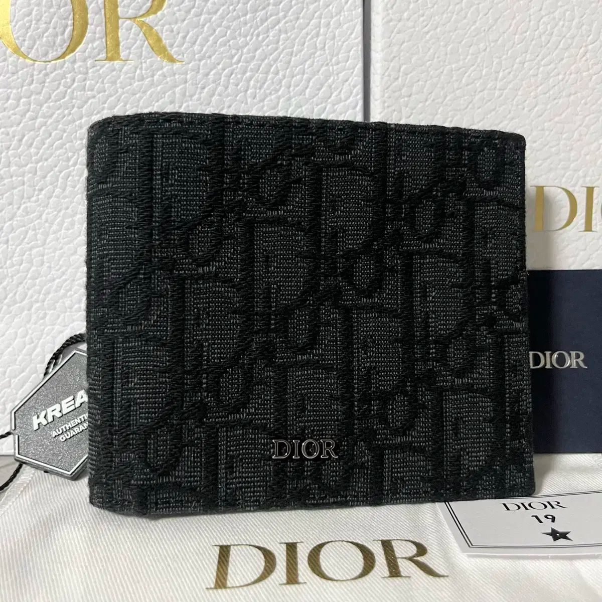 ほぼ Dior ディオール オブリーク 二つ折り財布