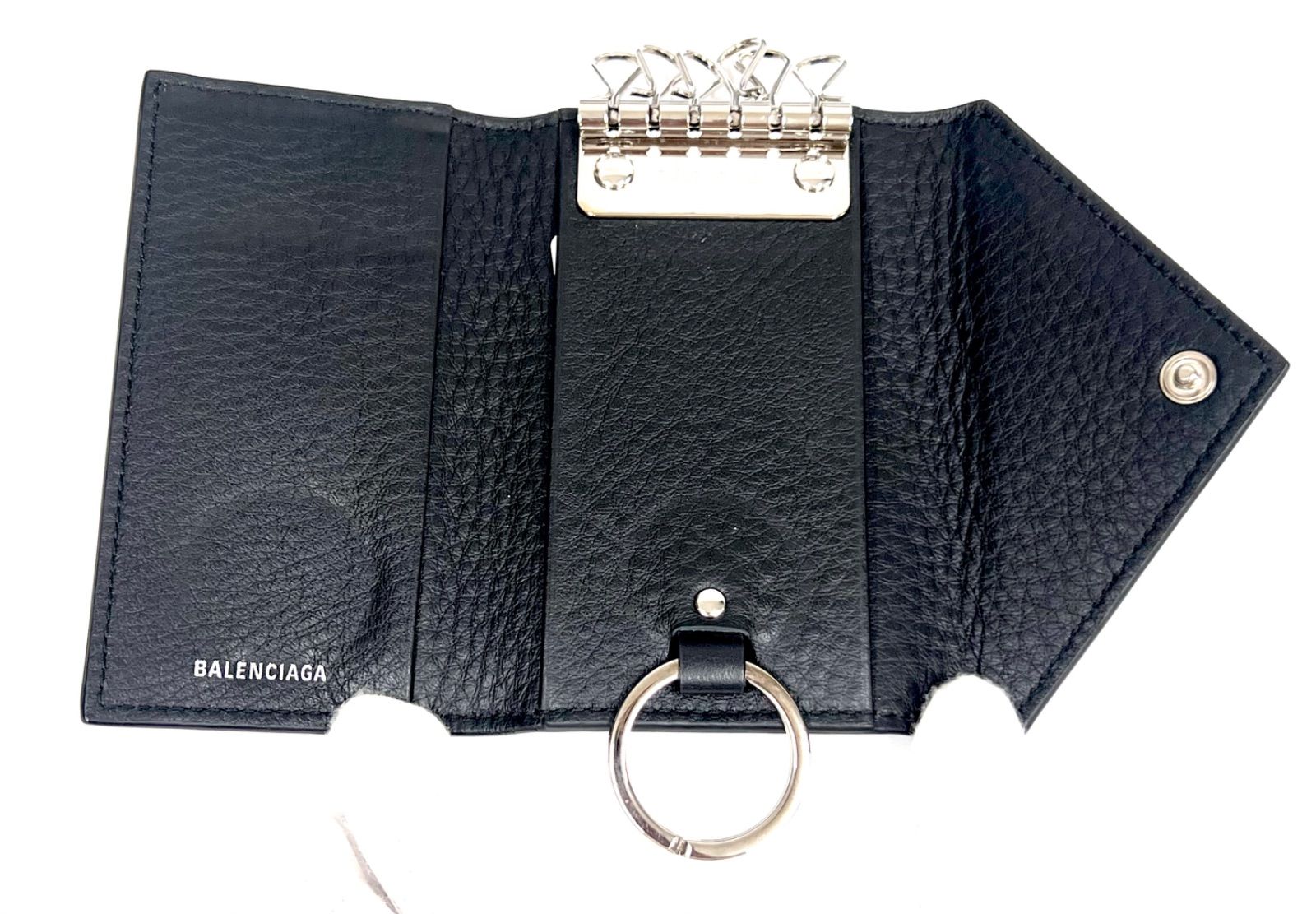BALENCIAGA バレンシア キーケース 6連 キーリング ロゴ