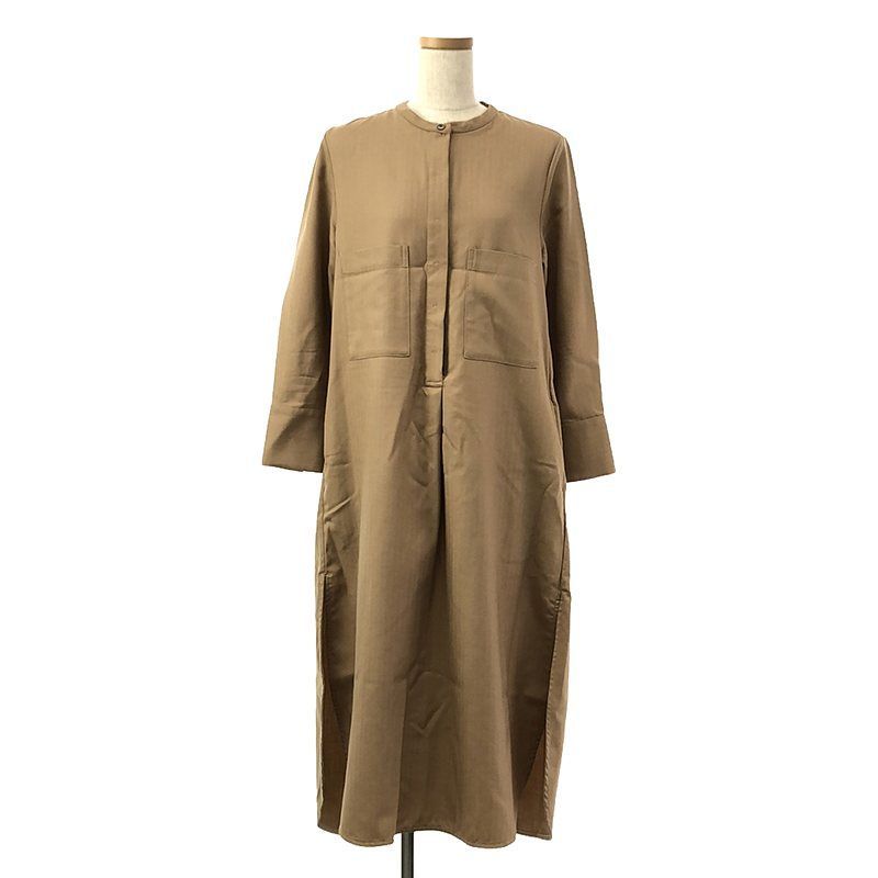美品♪TICCA ティッカ ウールシャツワンピース チェック ゆったり F 美品】 TICCA / ティッカ | ウール ロングシャツ ワンピース | F
