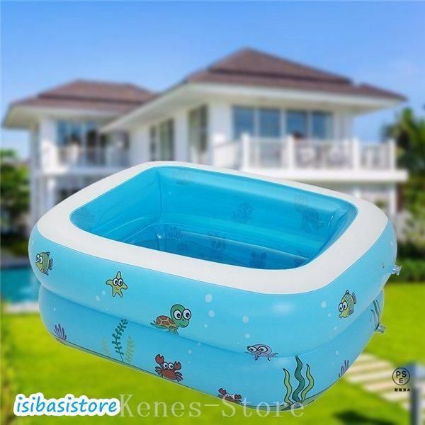 ビニールプールファミリープール家庭用子供用プール大型水遊び大きいプール四角子供PVC素材独立気室暑さ対策厚く