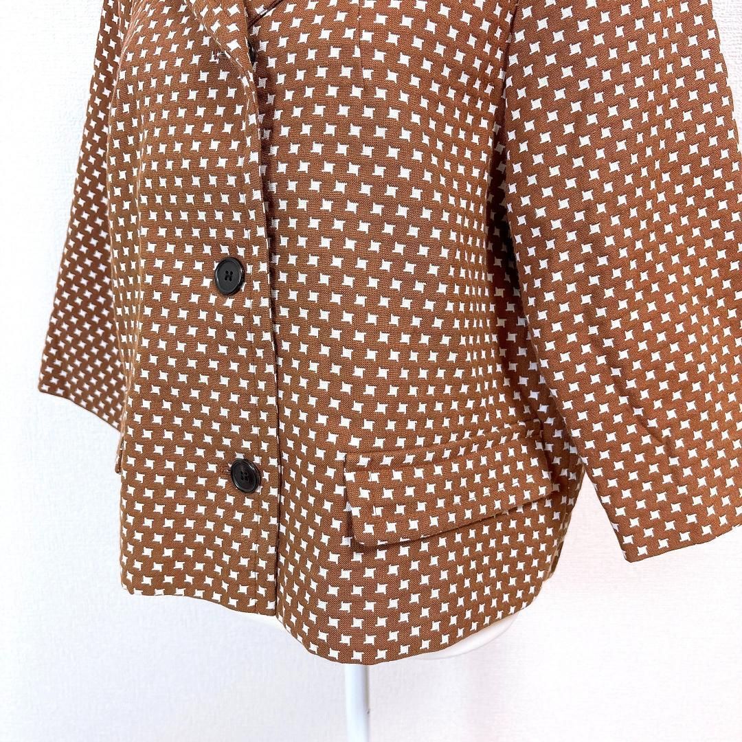 美品】MARNI ワイドジャケット コットンポリ 44 ブラウン - メルカリ