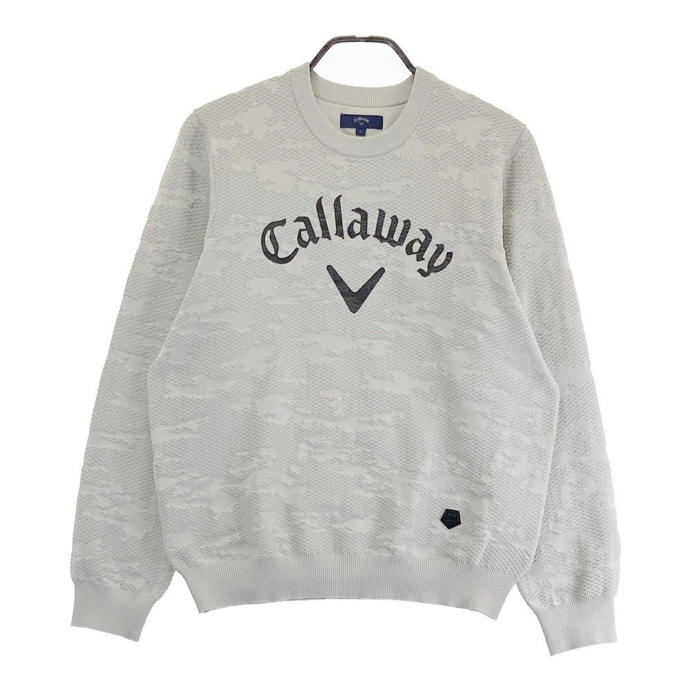 サイズ L CALLAWAY キャロウェイ ニット セーター カモフラ グレー系 240101429685 ゴルフウェア メンズ ストスト