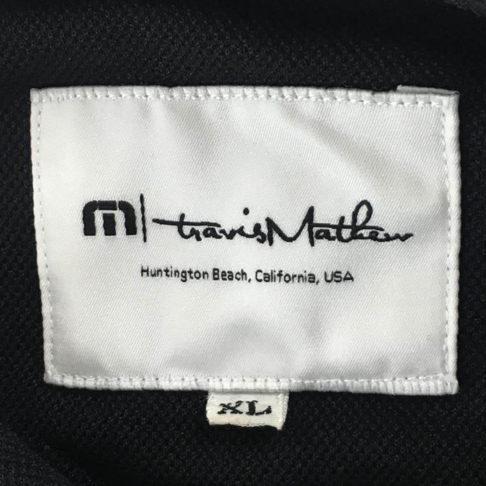 【新品・未使用・タグ付】TravisMathew ポロシャツ 黒 M トラヴィスマシュー 半袖ポロシャツ 黒 ロゴ刺しゅう メンズ XL