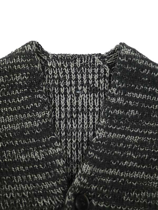 薬*@様 ニットカーディガン ダークグレー レーベルアンダーコンストラクションく 薬*@様 ニットカーディガン ダークグレー レーベルアンダー