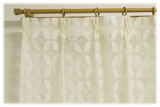 日本製北欧風デザインレースカーテン【CLEAクレア】1枚200x176サイズ