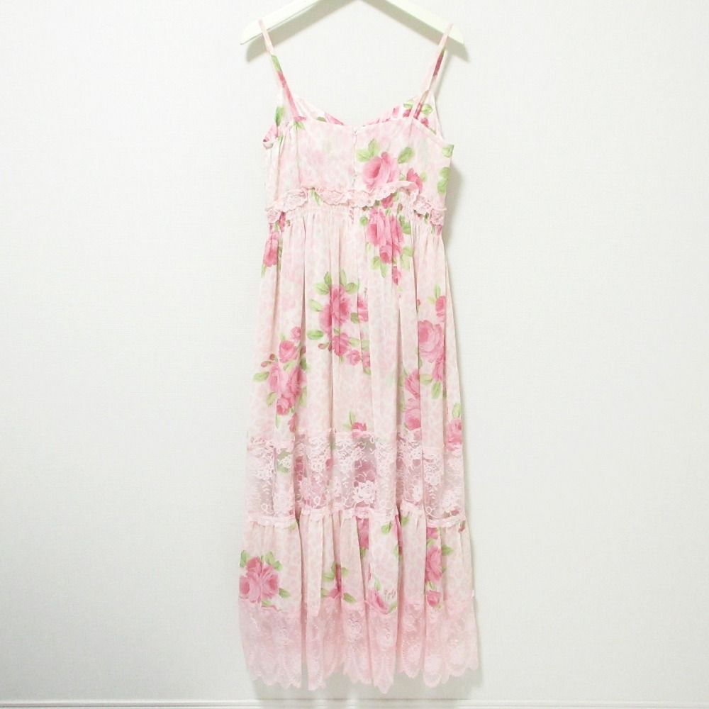 ジーザスディアマンテ　スペシャルレースバルドーワンピ　ピンク ジーザスディアマンテ スペシャルレースバルドーワンピ ピンク