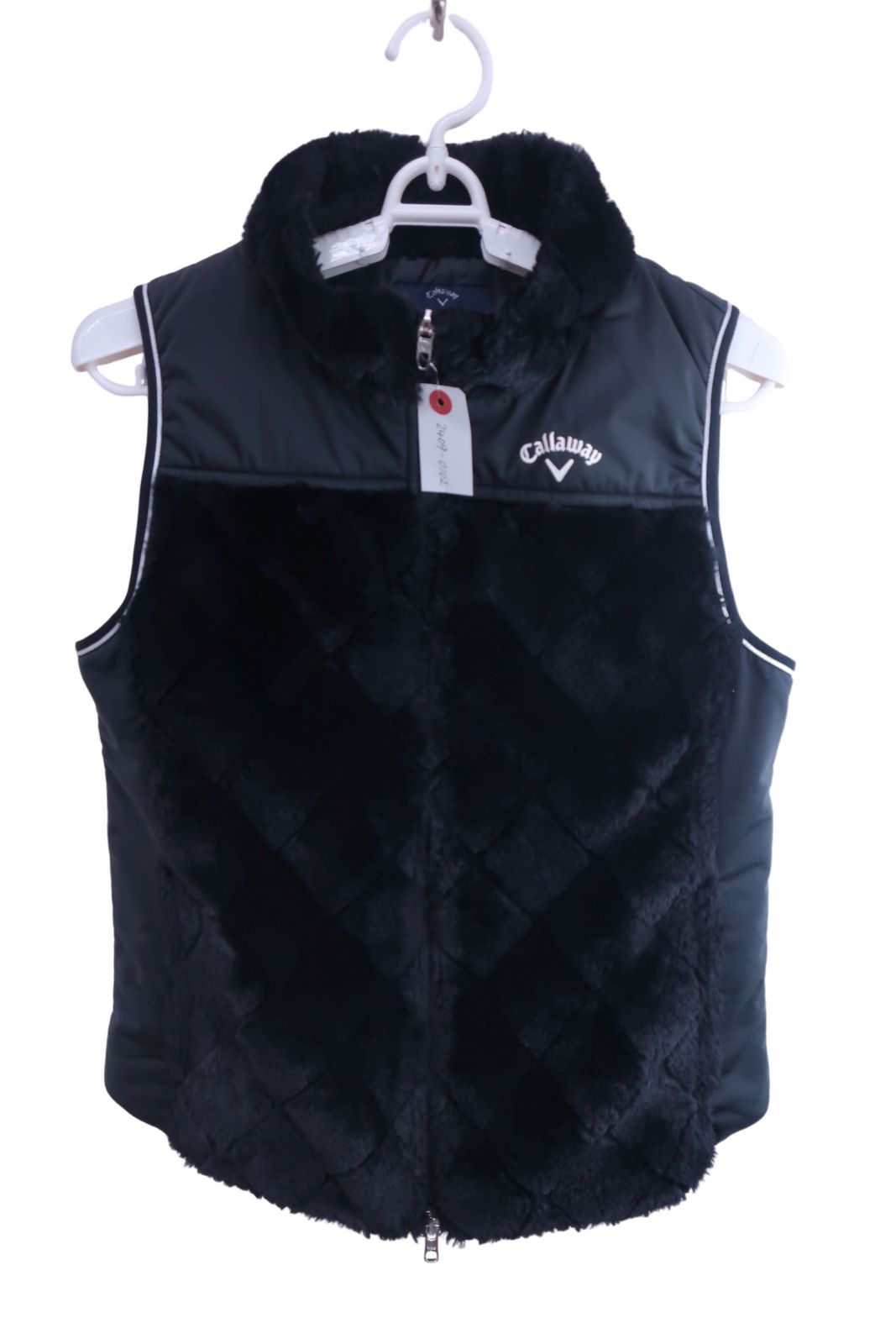 美品】Callaway(キャロウェイ) ボアベスト 黒 レディース M 241