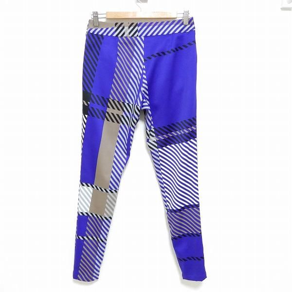 #apc イッセイミヤケ ISSEYMIYAKE パンツ 2 青 グレー ベージュ チェック レディース [865497]