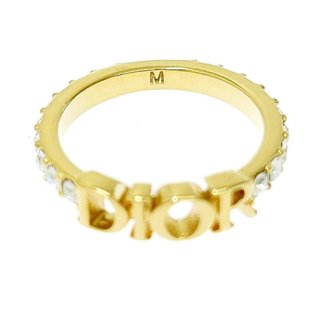 Dior GP ラインストーン ディオレボリューション ロゴ リング ディオール Dio(r)evolution ディオレボリューション リング S