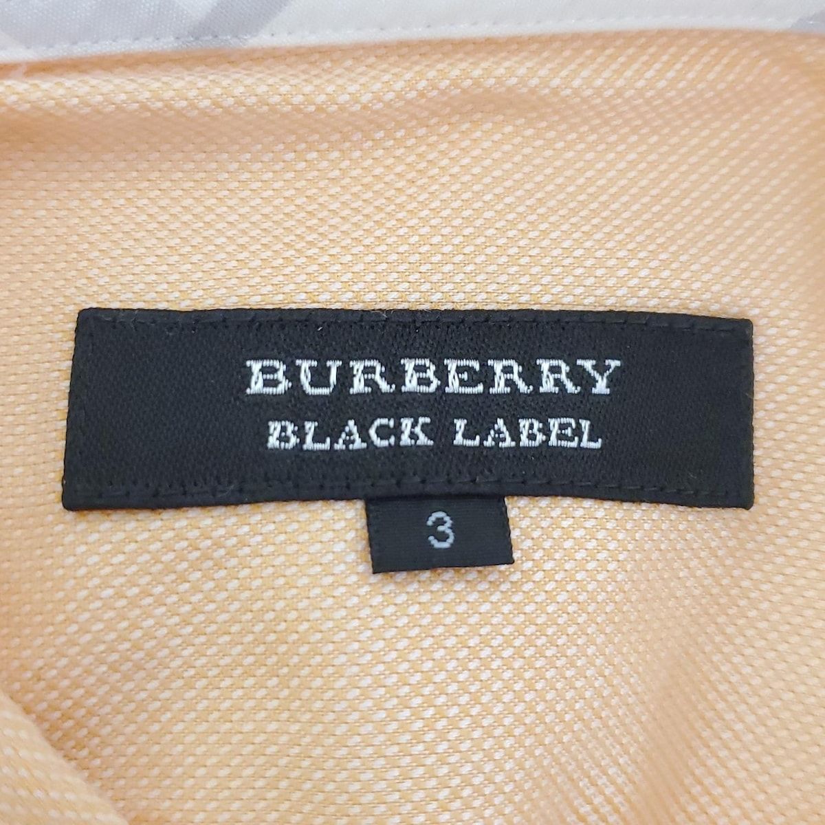 BURBERRY BLACK LABEL 半袖シャツ サイズ3 美品】Burberry Black Label 半袖 ネイビー サイズ3 - メルカリ