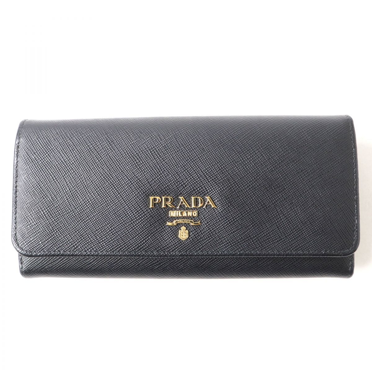 極美品△PRADA プラダ 2021年 1MH132 サフィアーノメタル ロゴ金具付