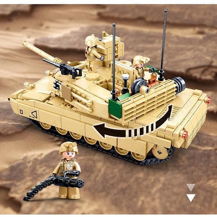 レゴ LEGO 互換 ブロック レゴブロック 模型 主力戦車 M1 エイブラムス アメリカ軍 ミニフィグ ブロック玩具 おもちゃ 大人 人形 誕プレ  軍隊 ミリタリー 兵隊 - メルカリ