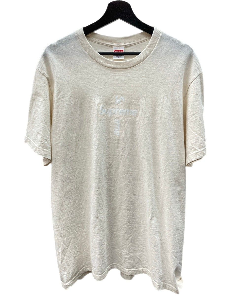 Supreme Cross Box Logo Tee ホワイト Lサイズ Supreme Cross Box Logo