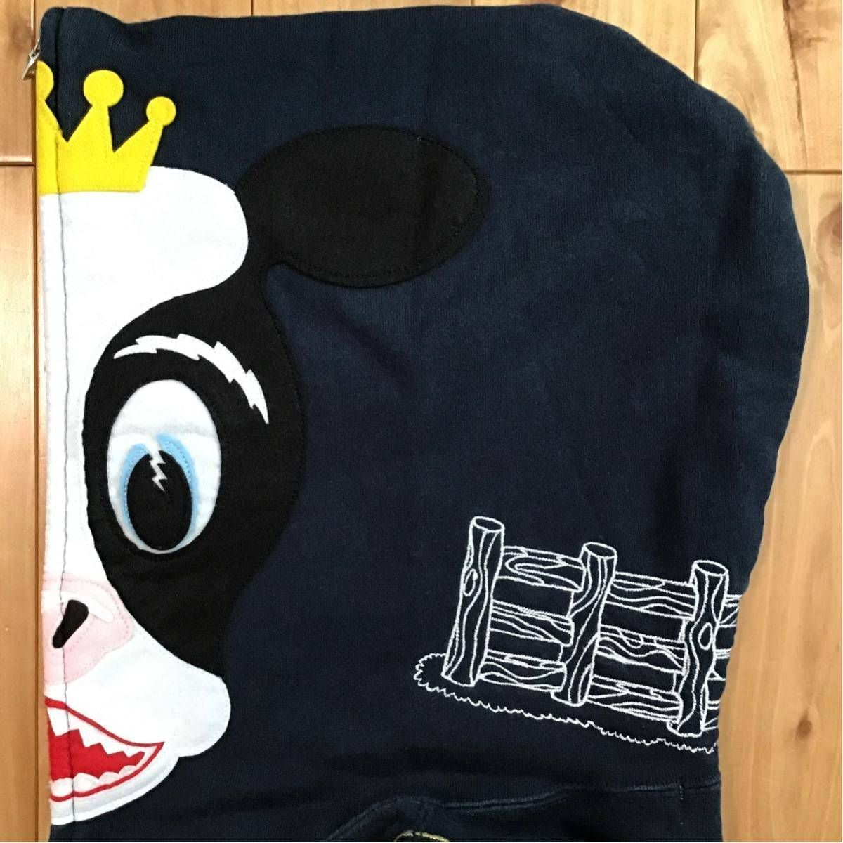 ホルスタイン パーカー Mサイズ navy Holstein full zip hoodie a