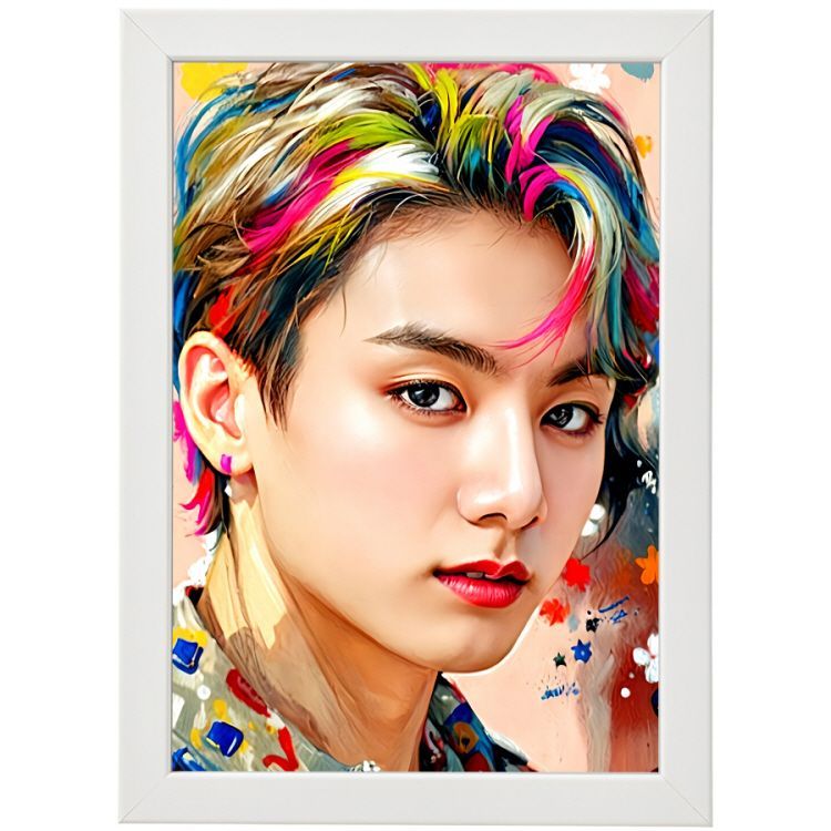 bts ジョングク 額縁 BTS JUNG KOOK ジョングク アート ポスター +フレームセット S1
