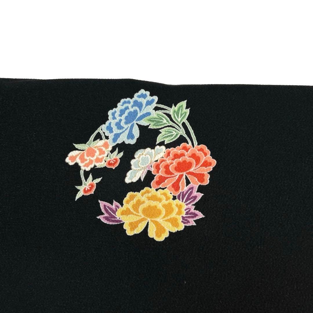 名古屋帯　ちりめん　金彩　花紋　牡丹　菊　桜　楓　着物　093a d 名古屋帯 ちりめん 金彩 花紋 牡丹 菊 桜 楓 着物 093a d