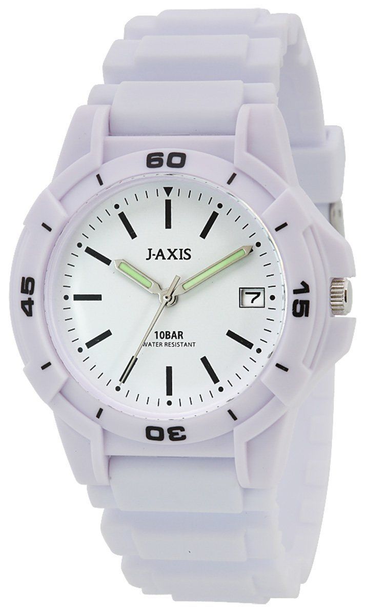 [J-アクシス] 腕時計 10気圧防水 日付表示 見やすい文字盤 軽い NAG5