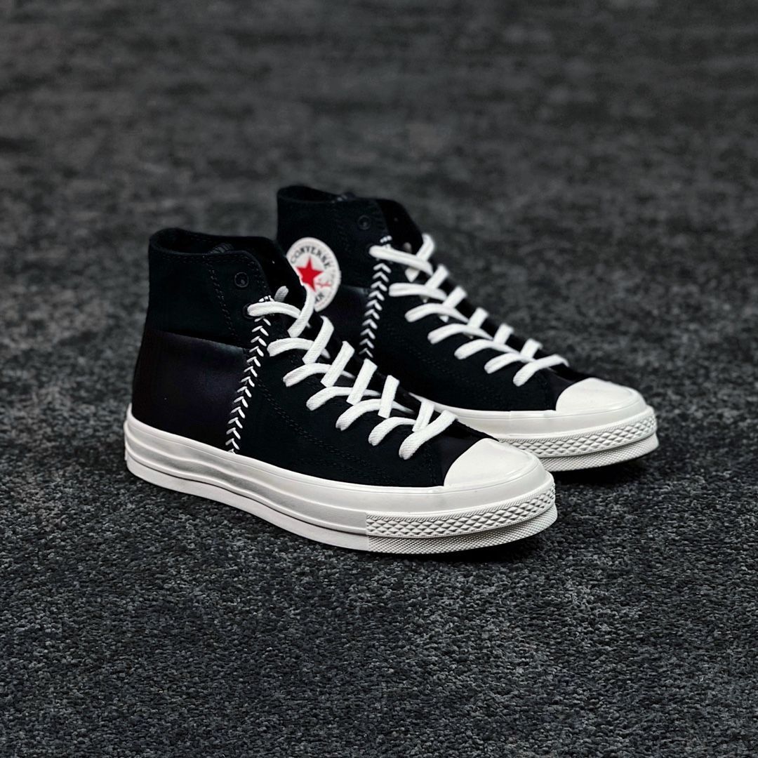 今日 Converse Chuck 1970s 復古レザーパネル デコンストラクションスニーカー 在庫 の な価格です