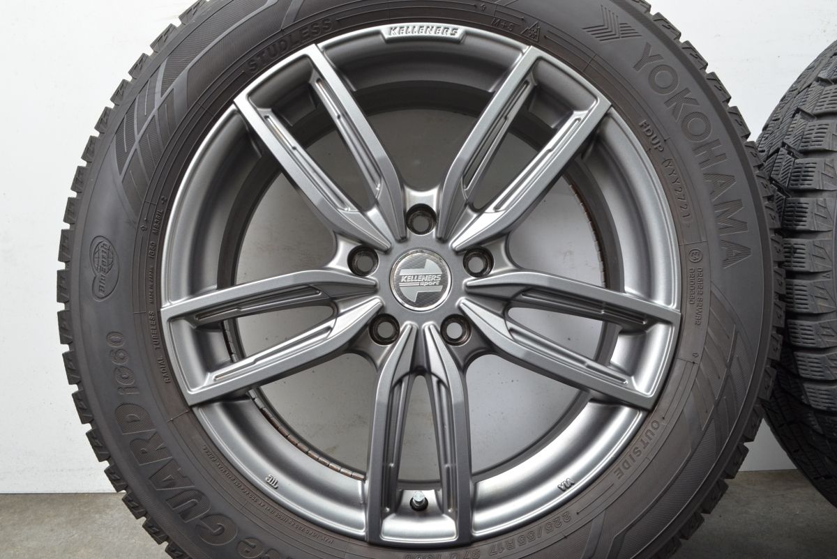 18年製バリ山 225/55R17 97Q ◆ダンロップ WINTER MAXX WM02◆ 4本 B768 スタッドレス バリ山225&frasl;55R17 97Q・激安!!4本セット価格1736