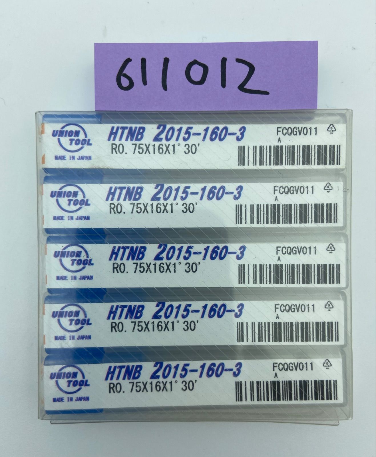 ユニオンツール UNION TOOL HTNB 2015-160-3 R0.75x16 5本セット