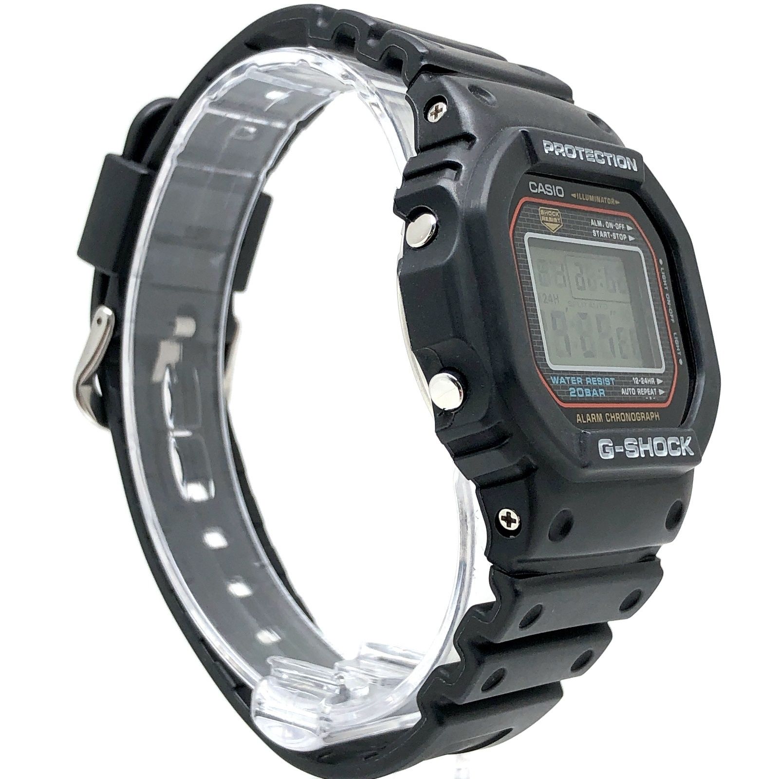 G-SHOCK ジーショック DW-5000-1 初代復刻 初号機DW-5000C復刻モデル スクリューバック ELバックライト 2001年3月発売