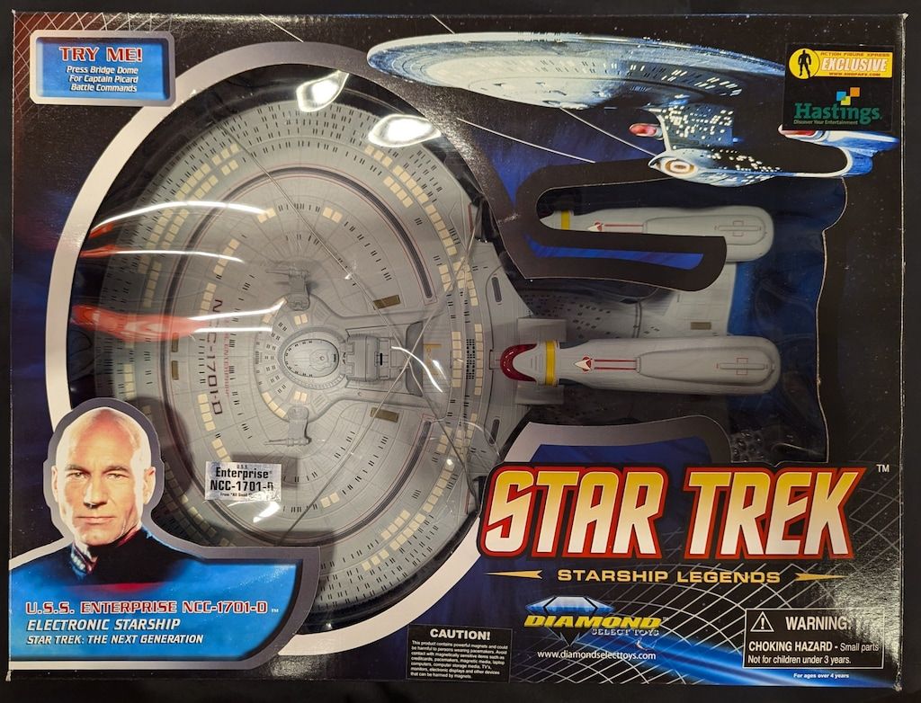 DIAMOND SELECT STARSHIP LEGENDS / ELECTRONIC STARSHIP USS ENTERPRISE NCC-1701-D (FROM ALL GOOD THINGS)
