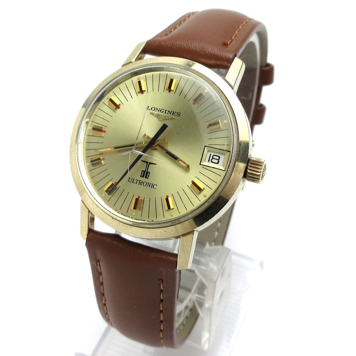 ロンジン ウルトロニック メンズ 音叉時計 ゴールド 6312 LONGINES