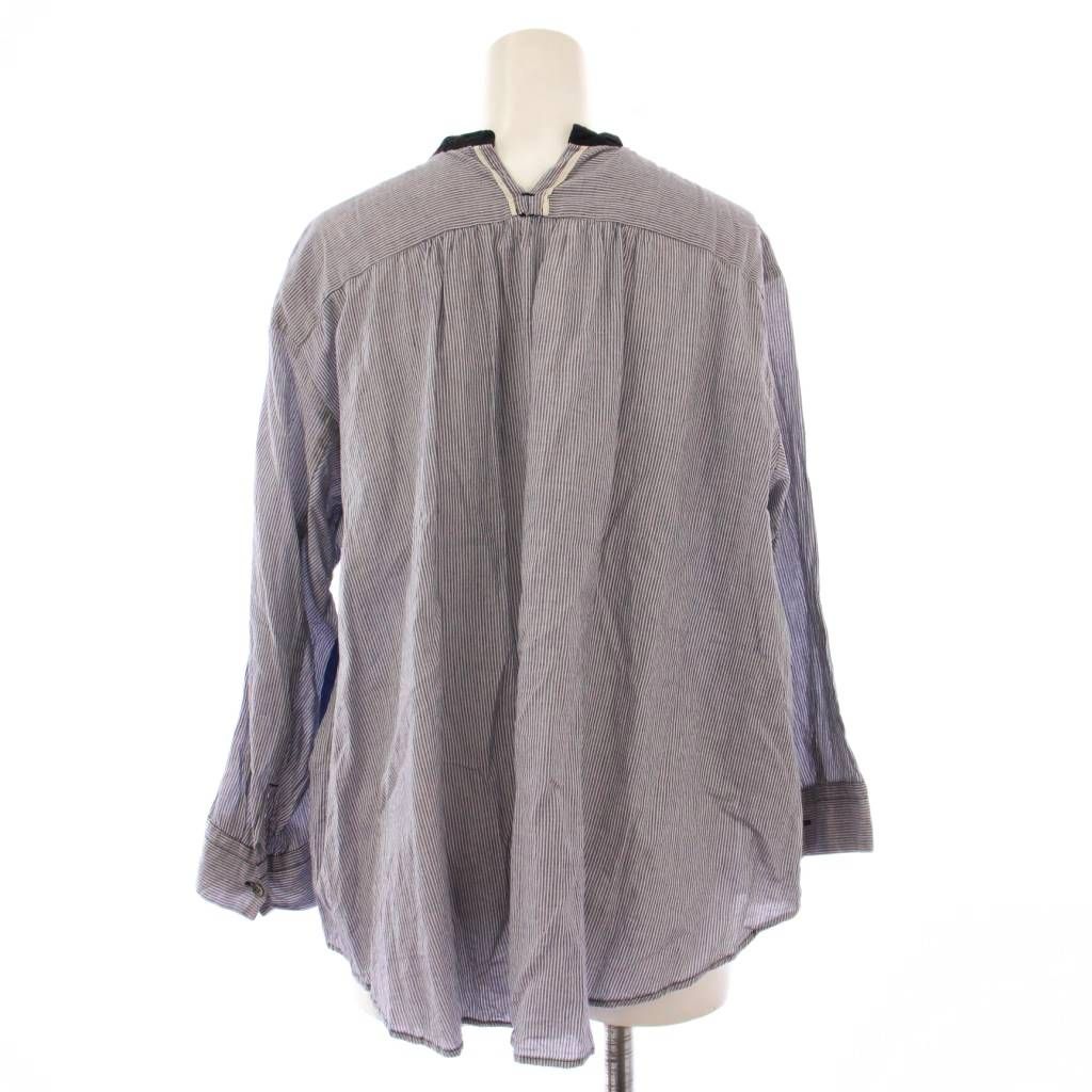 パドカレ pas de calais シャツ ブラウス 長袖 バンドカラー