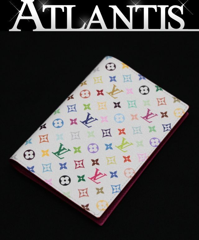 ルイヴィトン Louis Vuitton LV×TM 村上隆 パスポートカバー クーヴェルテュール パスポート NM マルチカラ― ブロン M14178 71048