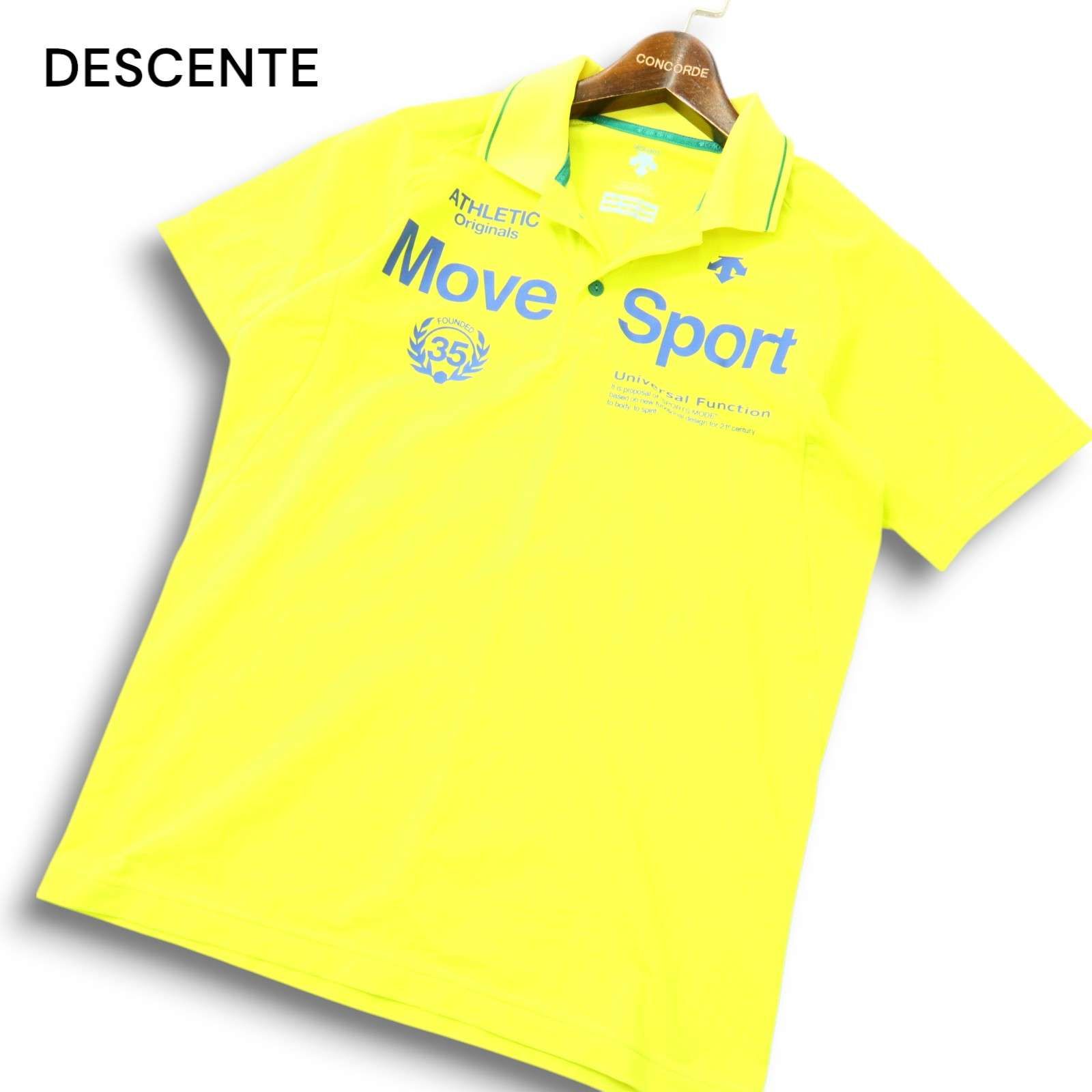 美品】DESCENTE GOLF ポロシャツ L ゴールド