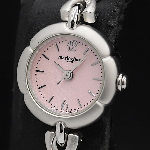 マリクレール QZ ピンク文字盤 ラウンド レディース腕時計 TCY2000000