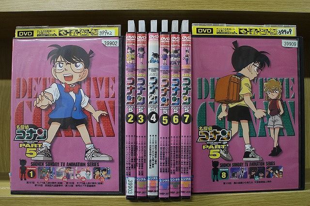 DVD 名探偵コナン Part5 全8巻 ※ケース無し発送 レンタル落ち ZG1186