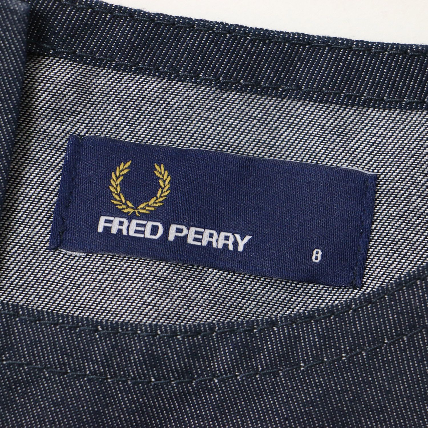 美品 FRED PERRY フレッドペリー ワンピース ネイビー 紺 サイズ:8(S